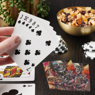 Jeu De Cartes Cyborg anatomique Abstrait
