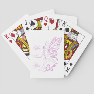 Jeu De Cartes Cygne gracieux avec des ailes de papillon