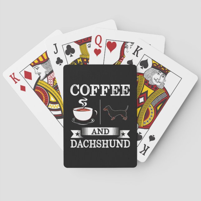 Jeu De Cartes Dachshund mignon chien (dos)
