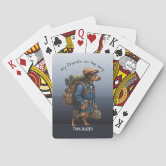 Jeu De Cartes Dachshund Trail Blazer Hiker Adventurous Playing