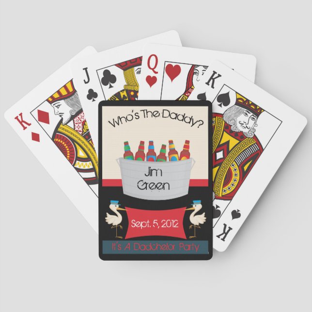 Jeu De Cartes Dadchelor Party Favoriser la lecture de cartes (dos)