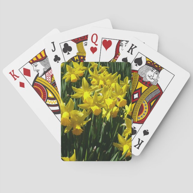 Jeu De Cartes Daffodiles Jaunes I Fleurs De Printemps Cheveux (dos)