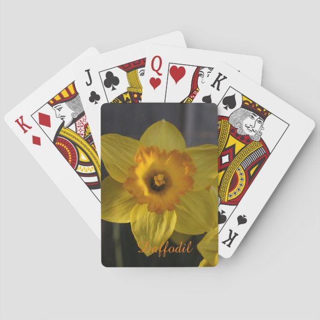Jeu De Cartes Daffodique jaune (dos)