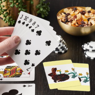 Jeu De Cartes Daffodiques de lapins de printemps