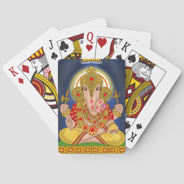 Jeu De Cartes Dagduseth Ganesha Jouer aux cartes (dos)