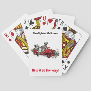 Jeu De Cartes Dalmations des pompiers Jouer des cartes