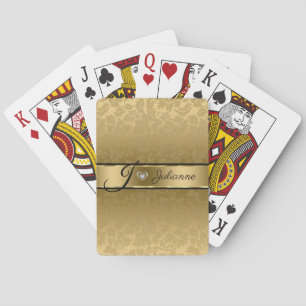 Jeu De Cartes Damas Or Et Coeur