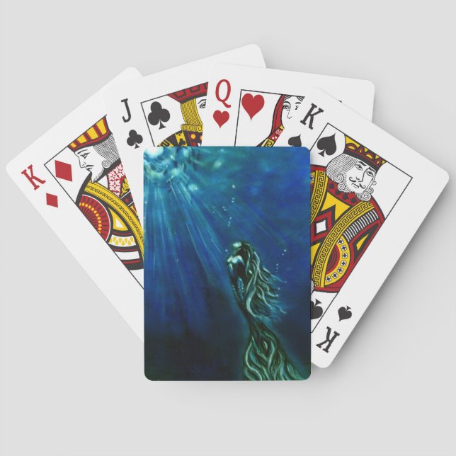 Jeu De Cartes Dans la lumière Sirène Jouer des cartes (dos)