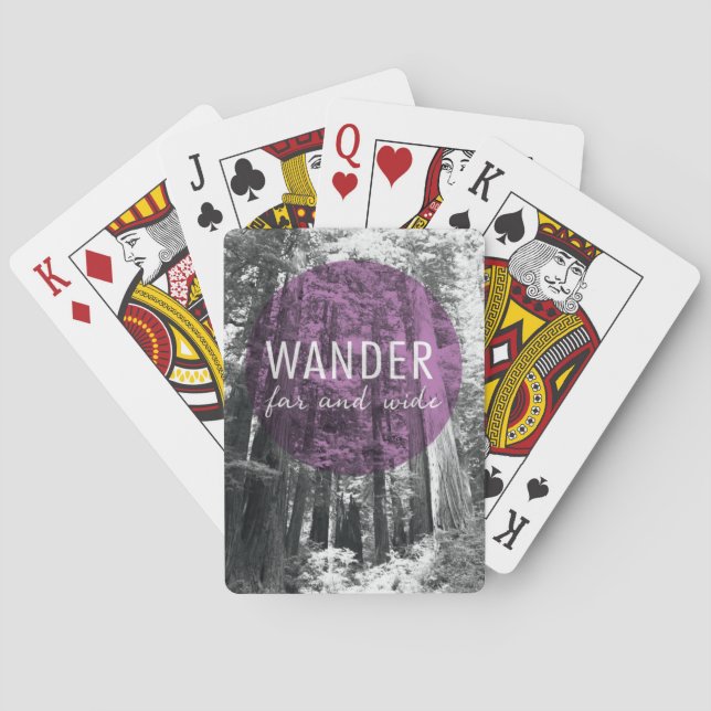 Jeu De Cartes Dans les bois | errent très loin citation (dos)