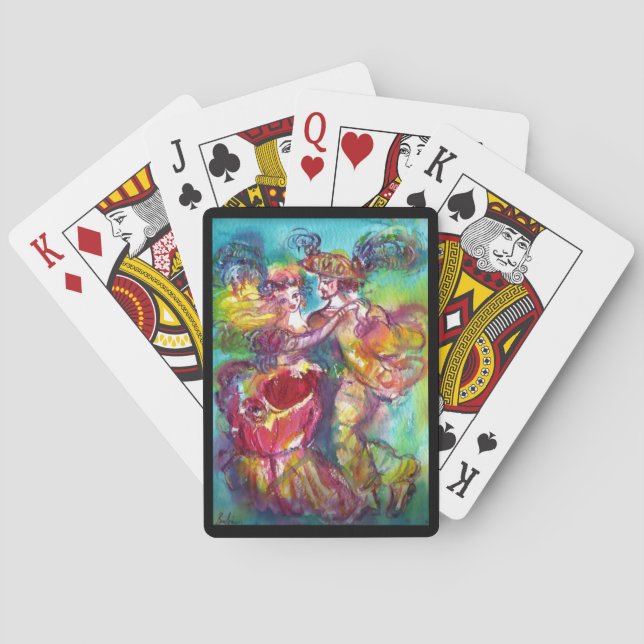 Jeu De Cartes DANSE CARNIVALE Vénétie Masquerade Ball (dos)