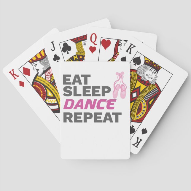 Jeu De Cartes Danseur pour professeur de danse Manger Dormir Dan (dos)