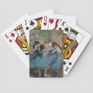 Jeu De Cartes Danseurs d'Edgar Degas   dans le bleu, 1890