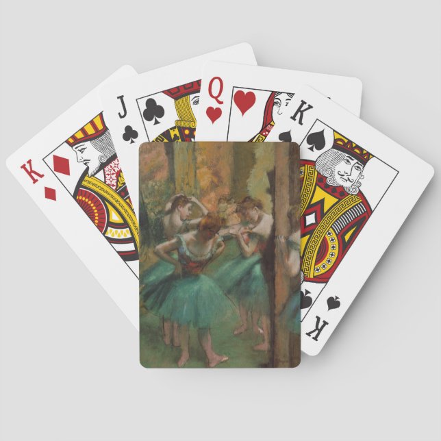 Jeu De Cartes Danseurs d'oeuvres de ballet Diplômes d'Edgar rose (dos)