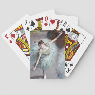 Jeu De Cartes Danseuse en vert par Edgar Degas