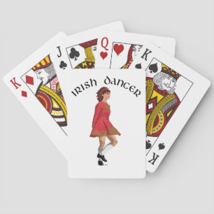 Jeu De Cartes Danseuse Irlandaise en Rouge