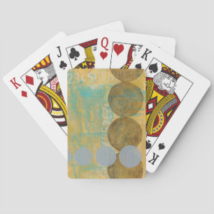 Jeu De Cartes Dark Brown et Grey Circles with Numbers