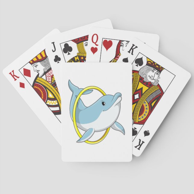 Jeu De Cartes Dauphin avec anneau (dos)