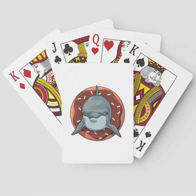 Jeu De Cartes Dauphin avec Donut (dos)