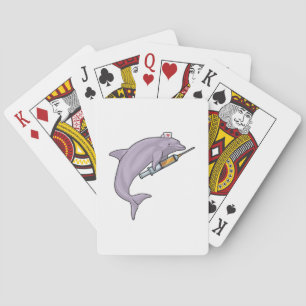 Jeu De Cartes Dauphin comme infirmière avec seringue