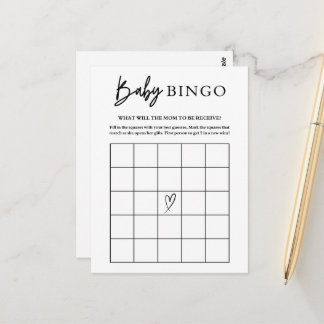 Jeu de cartes de bingo pour Baby Shower