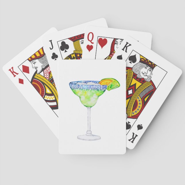 Jeu de cartes de jeu d'art Margarita (dos)
