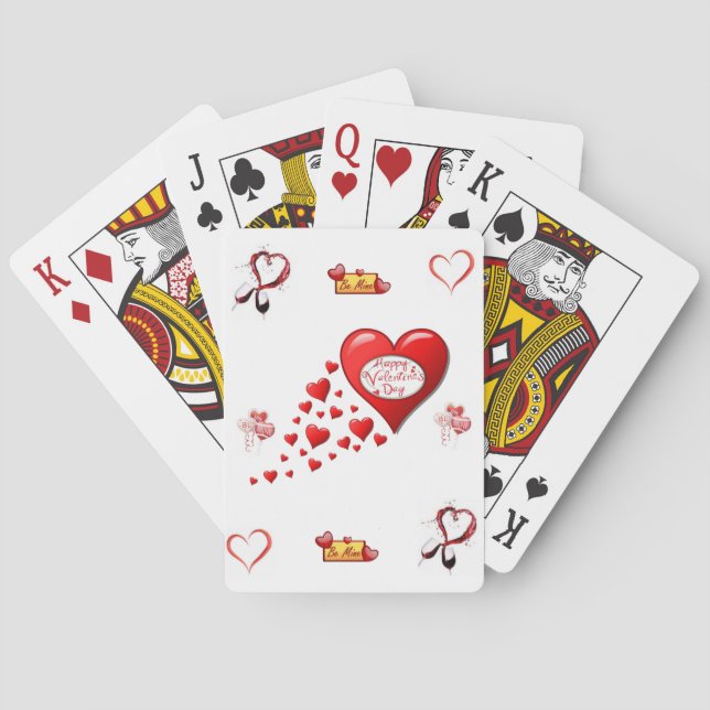 Jeu de cartes de la Saint-Valentin (dos)