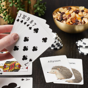 Jeu De Cartes De mignons hérissons