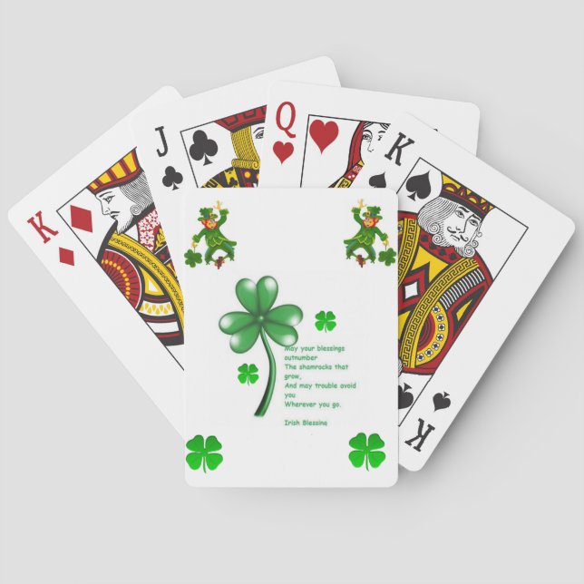 Jeu De Cartes Deck de cartes de jeu de St. Patrick (dos)