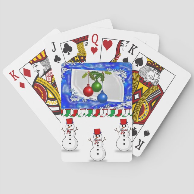 Jeu De Cartes Deck de cartes de Noël (dos)
