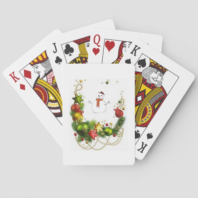 Jeu De Cartes Deck de cartes de Noël (dos)
