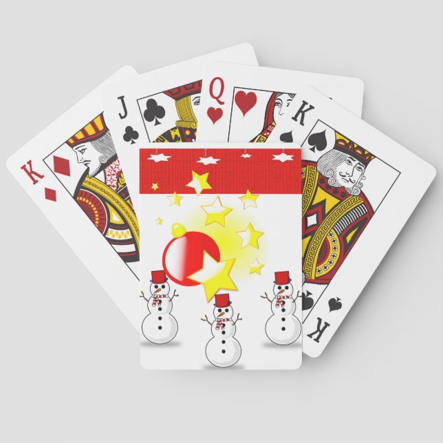 Jeu De Cartes Deck de cartes de Noël (dos)