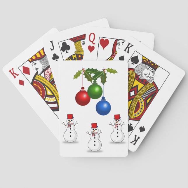 Jeu De Cartes Deck de cartes de Noël (dos)