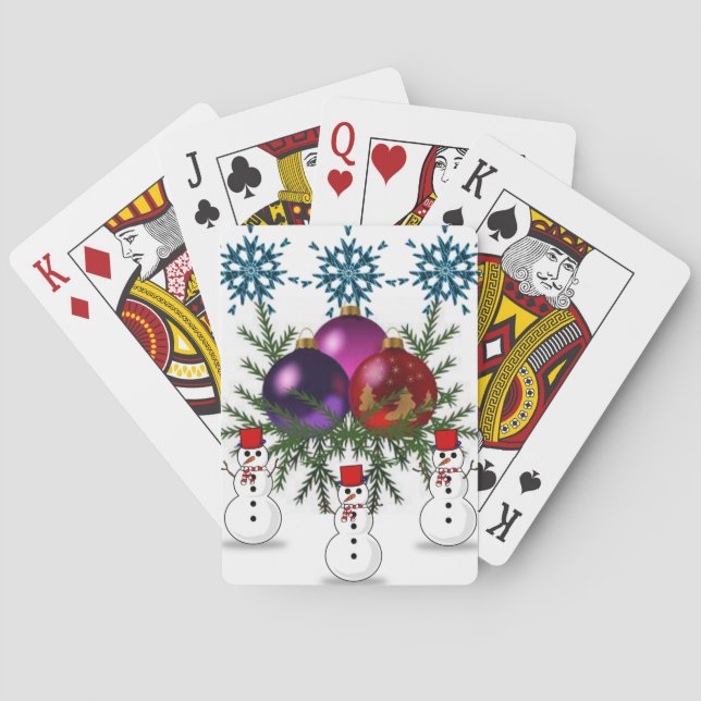 Jeu De Cartes Deck de cartes de Noël (dos)