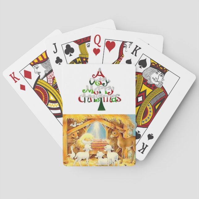 Jeu De Cartes Deck de cartes de Noël (dos)