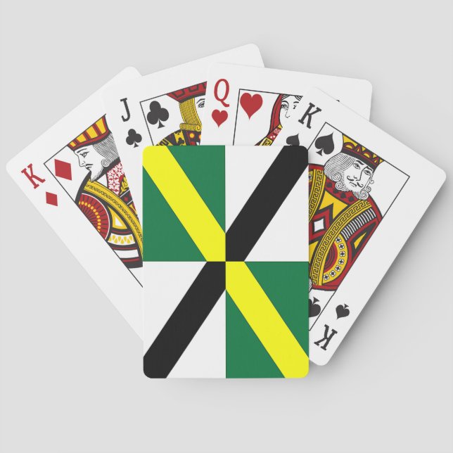 Jeu De Cartes Deck Playing Cards with Flag of Monterey, USA (dos)
