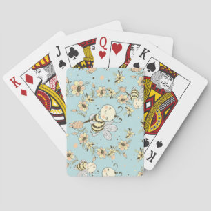 Jeu De Cartes Décor du mur d'abeilles