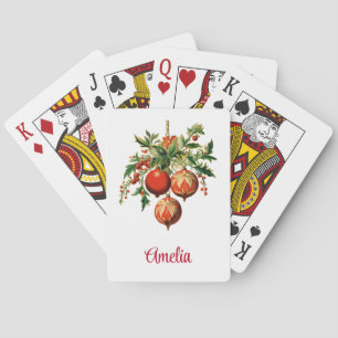 Jeu De Cartes Décorations d'arbre de Noël Cool rétros