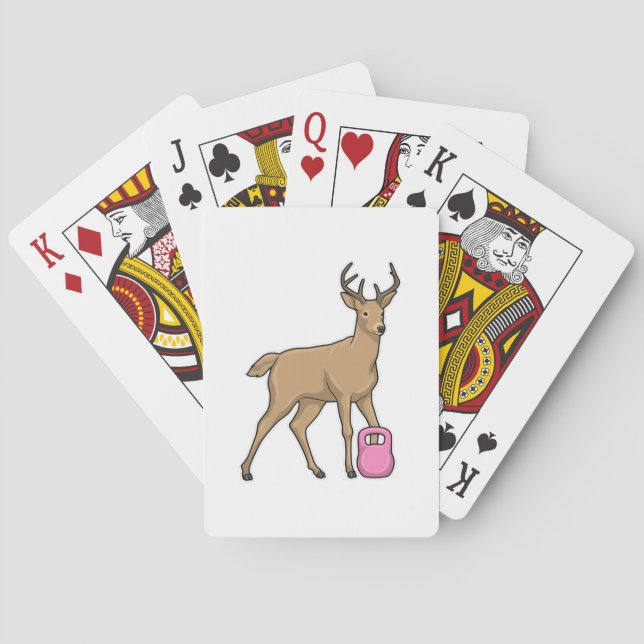 Jeu De Cartes Deer Fitness Dumbbell (dos)
