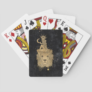 Jeu De Cartes Déesse du Zodiaque   Astrologie Cosmic Gold Leo