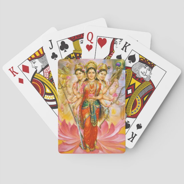 Jeu De Cartes déesse jouant aux cartes (dos)