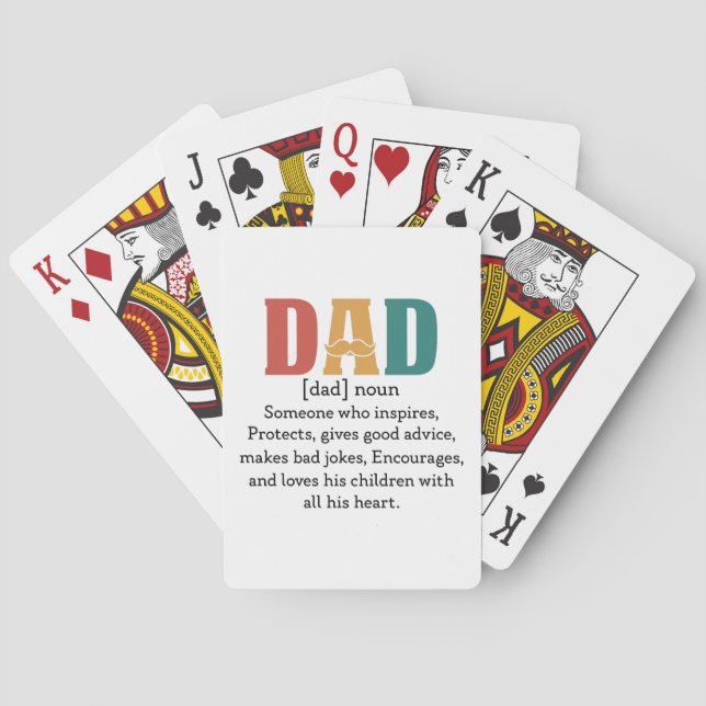 Jeu De Cartes Définition d'un père (dos)