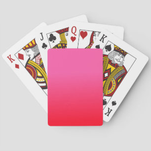 Jeu De Cartes Dégradé rose et rouge
