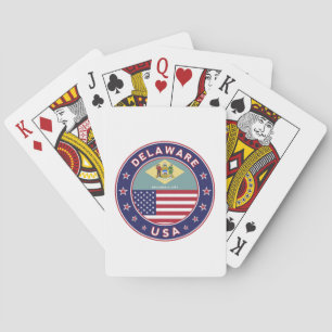 Jeu De Cartes Delaware, T-shirt Delaware, autocollant Delaware