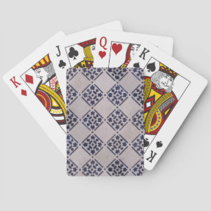 Jeu De Cartes Delft Tile Blue Antique Art Motif