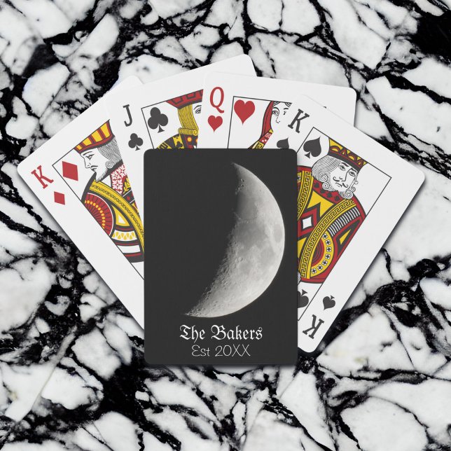 Jeu De Cartes Demi-lune Gros plan Photographie personnalisée (Créateur téléchargé)