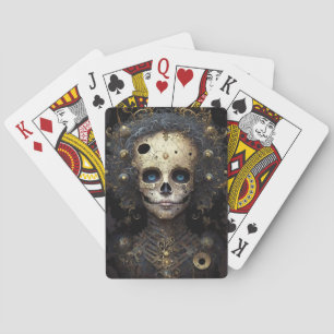 Jeu De Cartes Déplaisant crâne gothique Imaginaire foncé Art