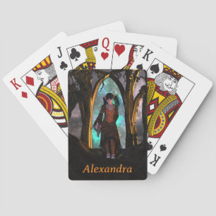 Jeu De Cartes Déplaisante et mignonne fille d'Halloween