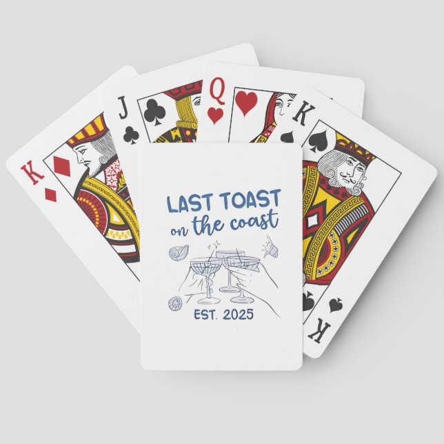 Jeu De Cartes Dernier Toast sur la Côte Est 2025 (dos)