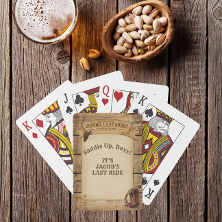 Jeu De Cartes Dernière Rodéo des Mariés : les Cowboys Sattlent L