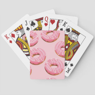 Jeu De Cartes Des beignes glacées Arrière - plan sans soudure